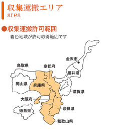 医療廃棄物フェイヴァの対応エリア